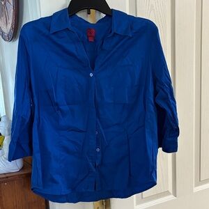 212 Collection Royal Blue Button Down Shirt